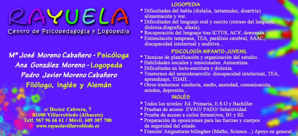RAYUELA Centro de PSICOLOGÍA, PSICOPEDAGOGÍA, CLASES DE R...